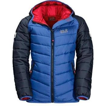 Jack Wolfskin Kinder K ZENON JKT, winddichte Winterjacke, Blau