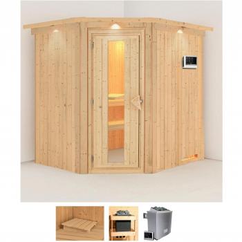 Karibu Siirin Sauna, 9 kW, BxTxH: 210 x 184 x 202 cm