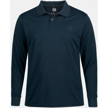 Polo golf JAY-PI maniche lunghe uomo QuickDry blu taglia L poliestere