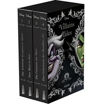Disney. Villains: Villain Tales. Taschenbuch-Schuber. Enthält die Geschichten »Die Schönste im ganzen Land«, »Das Biest in ihm«, »Die Einsame im ... Dunklen Fee«: Jede Geschichte hat zwei Seiten