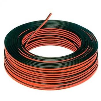 Rollo de Manguera Eléctrica 100m 2x0.5mm² para LED Monocolor Negro