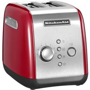 KITCHENAID Toaster EMPIRE ROT – Silber‑Metallfassung, 2‑Scheiben‑Design