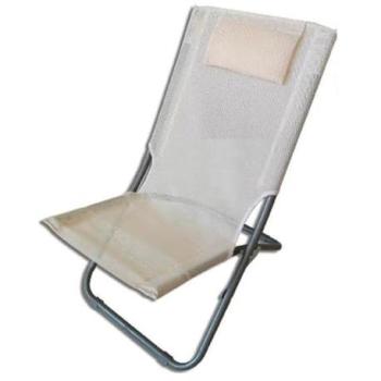 Set Spiaggina 57x47x95cm con Testiera Cremata