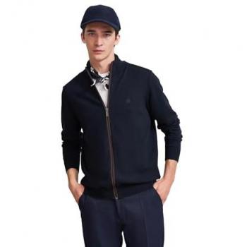 Bugatti Strickjacke 7600-65520B Baumwoll-Kaschmir-Mix
