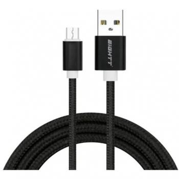 CABLE TRENZADO USB A MICROUSB 2M EIGHTT