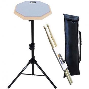 Keepdrum DP-GY8 Praxis Pad mit Stativ und Schlagstöcken