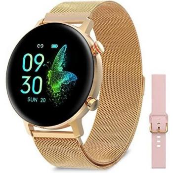 Bebinca Reloj Inteligente Deportivo IP68 Dorado