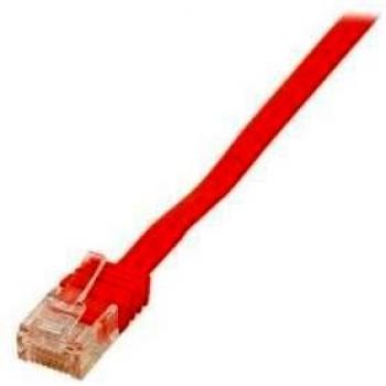 Rotes 3 m Cat‑6 Flach-Patchkabel – U/UTP – Good Connections®