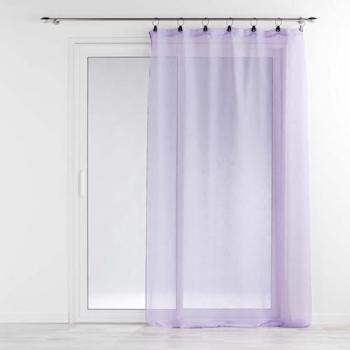 Rideau voile tissé à anneaux Linka 140 × 240 cm lilas