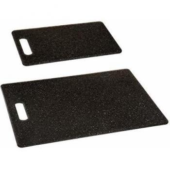 Schneidebrettset, Polypropylen, 2 Stück, schwarz