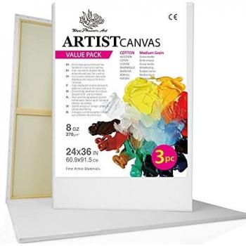 Wuxi 60x90 cm Pre-Stretched Canvas Set by Phoenix for Painting (Oil & Acrylic)