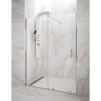 Mampara frontal de ducha Allstone Hidra 1+1 sin perfil 100-105 cm
