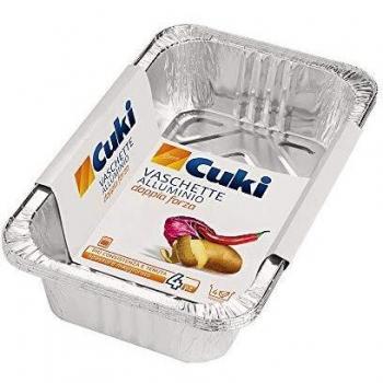 Cuki Vaschette Alluminio Doppia Forza 4 porzioni