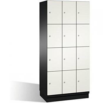 Armadietto a scomparti con porte in acciaio