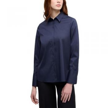 Eterna Hemdbluse für Damen, bügelleicht in Navy