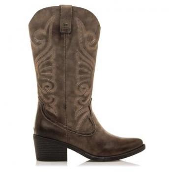 Bota MTNG Cowboy Tanubis Moka Marrón Tacón 5-8 cm