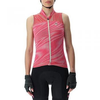 UYN Lady Biking Wave OW Sportshirt – Pink-Orange‑Gelb – L