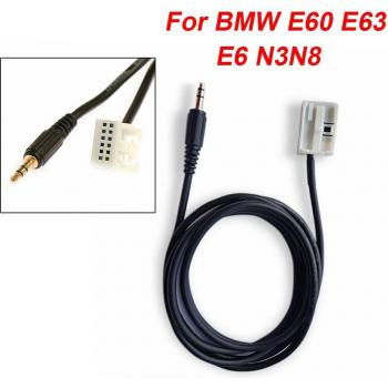 BMW E60 E63 Black ABS AUX Cable 3.5MM