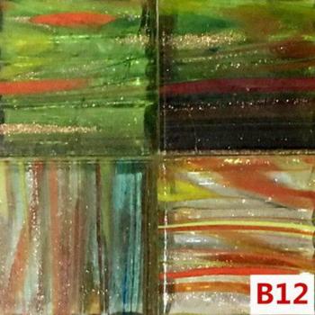 Handmade Golden Silk Mosaic Craft Tiles