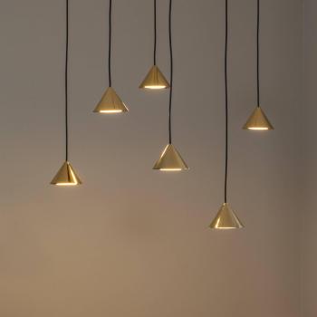 Elit Spider 6-Bulb Gold Metal Pendant Light