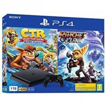 PS4 1TB con juegos Crash Team Racing y Ratchet & Clank