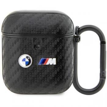 Protezione BMW Dual‑Metal Carbonio per AirPods 1/2 (nero)