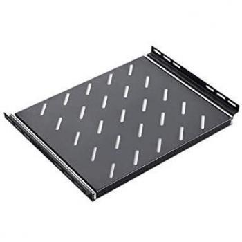 DEXLAN 19 Auszugsfachboden 1HE – 450 mm tief, RAL 9005 Schwarz (755242)