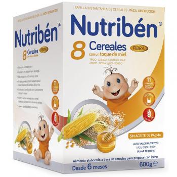 NUTRIBEN 8 CEREALES Y MIEL FIBRA 600 GR