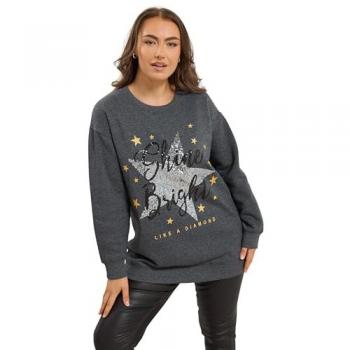 Luminous Shimmer Grey Top – Female, 22/24