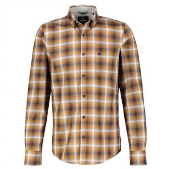 LERROS Karohemd »LERROS Langarmhemd, Fischgratstruktur, kariert«