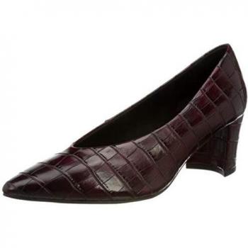 Marco Tozzi Damenpumpe Bordeaux Croco 2‑2‑22430‑35, EU Größe 40