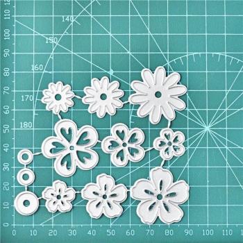 InLoveArts 12Pcs Daisy Craft Metal Cutting Dies
