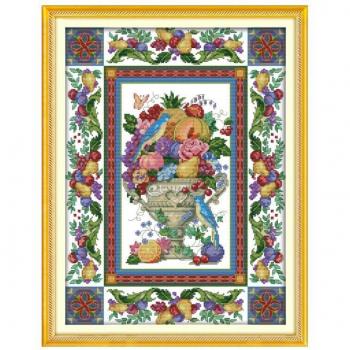 14ct Fruit Bowl Cross Stitch Kit
