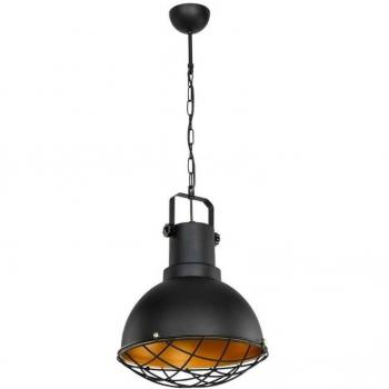 Lampada Tonya ASZ1187 sospesa in stile industriale nera