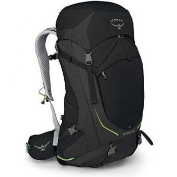 Osprey Stratos 50 für Herren – Ventilierter Trekking-Rucksack, Schwarz, M/L