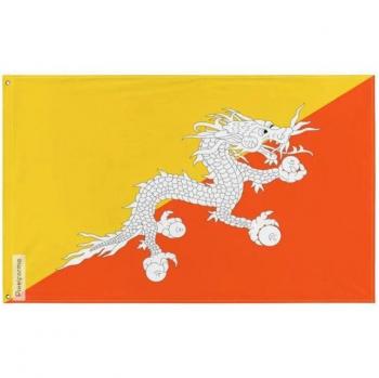 Bhutanese Glory Flag – 120x180cm, Polyester, Full‑Color Print, Metal Rings