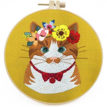 DIY Borduurset met Kat voor Beginners