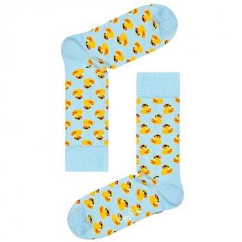 Floatin’ Fun Women’s Light Blue Rubber Duck Crew Socks 12–8