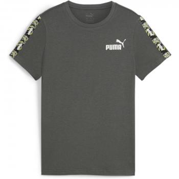 PUMA T-Shirt »ESS TAPE CAMO TEE B« – Schwarz/Grün Camo