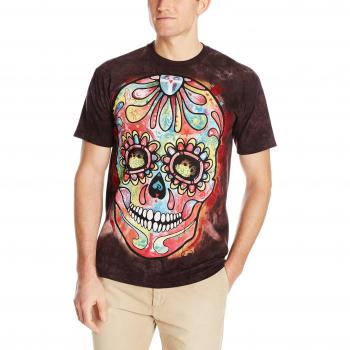 Erwachsenen-Mountain‑Day‑of‑the‑Dead Shirt, Schwarz, XL