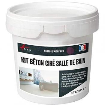 Kit de béton ciré de 5 mètres carrés pour salles de bains avec douche italienne
