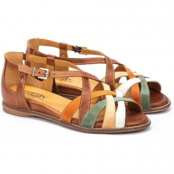 Sandali Pikolinos Talavera W3D-0774C1 in pelle marrone per donna