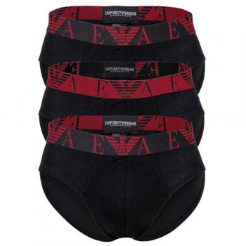 Ensemble de 3 Slips Emporio Armani Noir
