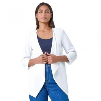 Roman 3/4 Lace Waterfall Jacket with Back Detail – Size 16