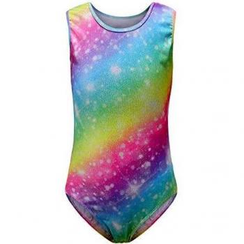 Sinoeem Long Sleeve Gradient Color Dance Leotard for Girls