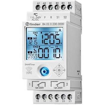 Finder Multifunktions-Zeitrelais 110-240V AC/DC, 16A 84.02.0.230.0000