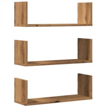 Mensole in Truciolato Rovere 3pz 58x18x18 cm