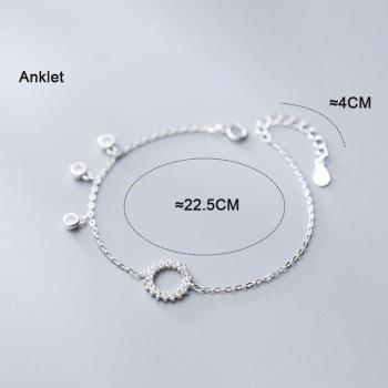 Bracelet en argent 925 orné de zircon et diamant pour femmes