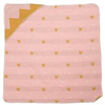 Coperta Bebè Rosa con Corone 80x80