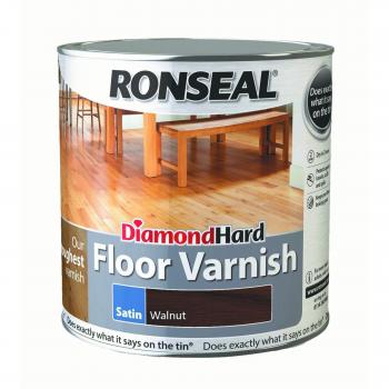 Ronseal Diamond Hard Floor Varnish Walnut 2.5L